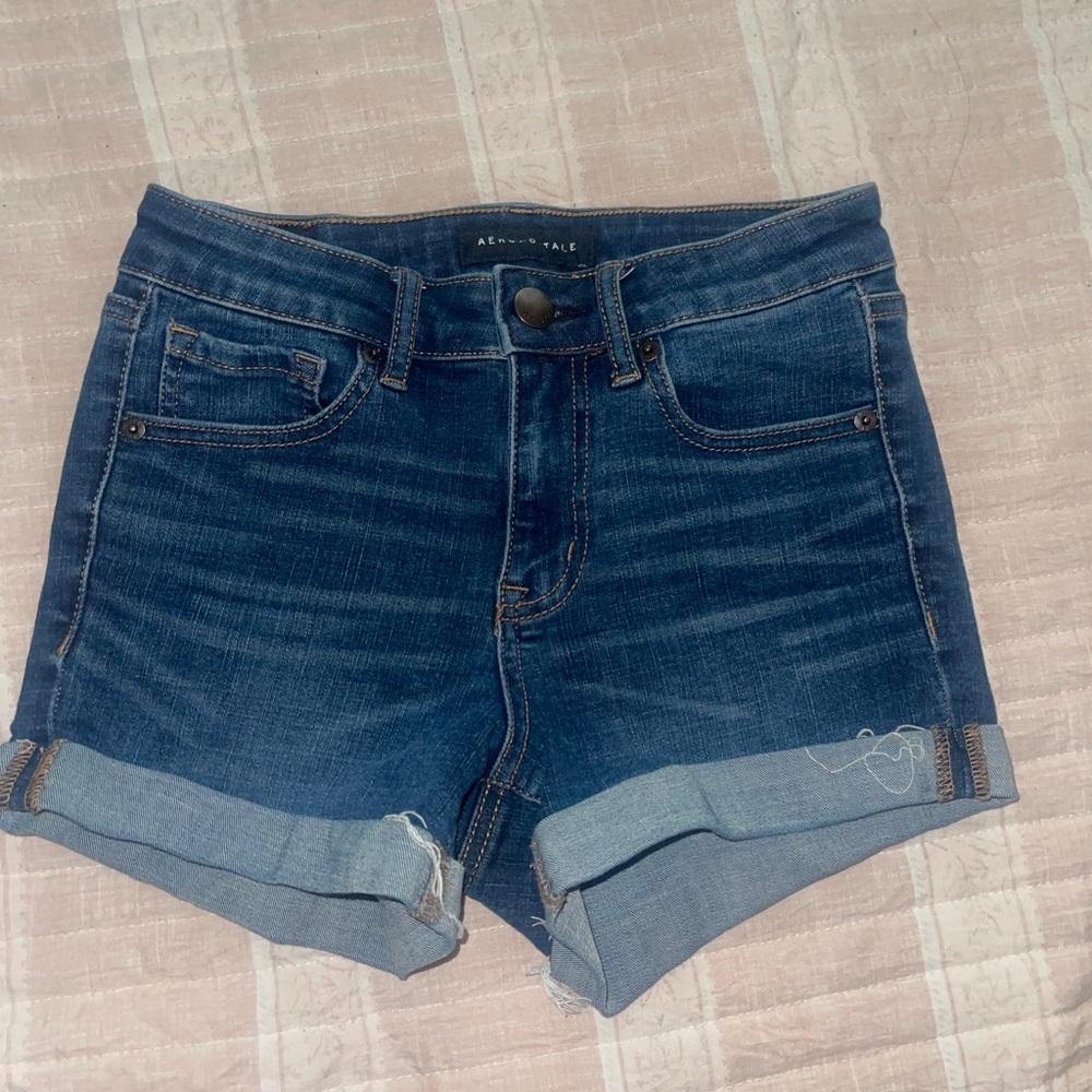 Aeropostale Dark Blue Jean Shorts